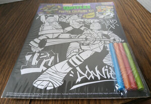 Teenage Mutant Ninja Turtles Poster Coloring Kit (2014 Cra-Z-Art) New Sealed